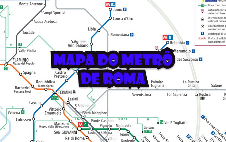 Mapa Do Metrô De Roma Para Imprimir - Viajar Itália